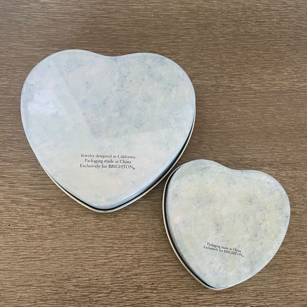 Brighton 2-pc Heart Jewelry Storage Tins Set - Picture 2 of 6